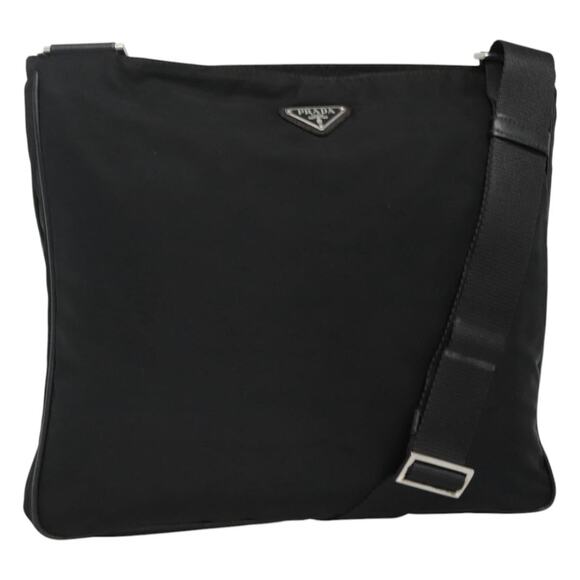 PRADA Shoulder Bag Nylon Black - Picture 1 of 9